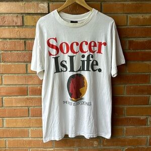 Vintage Germany Soccer Is Life T-Shirt / 1992 / Large / Big Ball Sports
